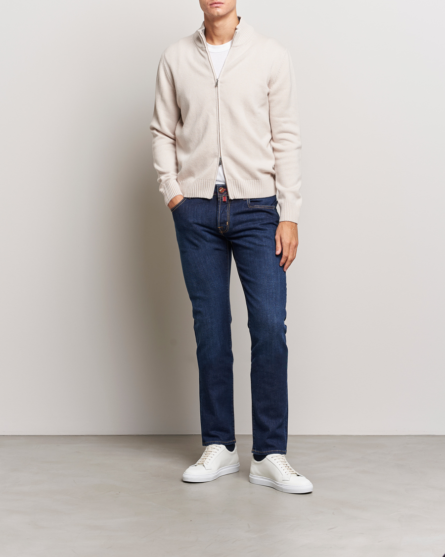 Herren | Jeans | Jacob Cohën | Nick Venice Slim Fit Stretch Jeans Dark Blue
