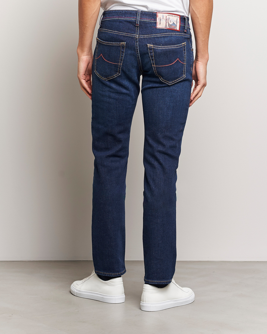 Herren | Jeans | Jacob Cohën | Nick Venice Slim Fit Stretch Jeans Dark Blue