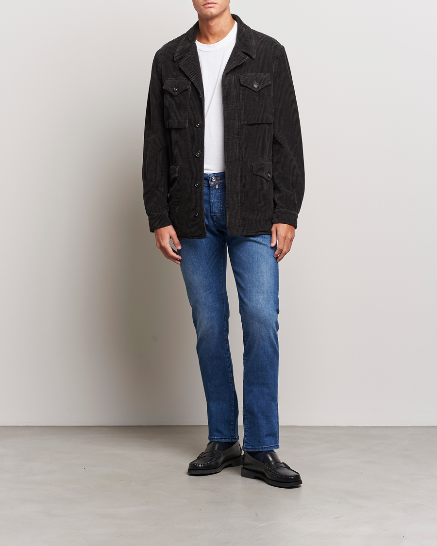 Herren | Jeans | Jacob Cohën | Nick Limited Edition Slim Fit Jeans Mid Blue