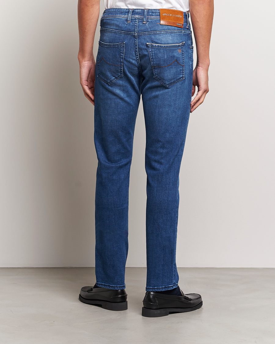 Herren | Jeans | Jacob Cohën | Nick Limited Edition Slim Fit Jeans Mid Blue