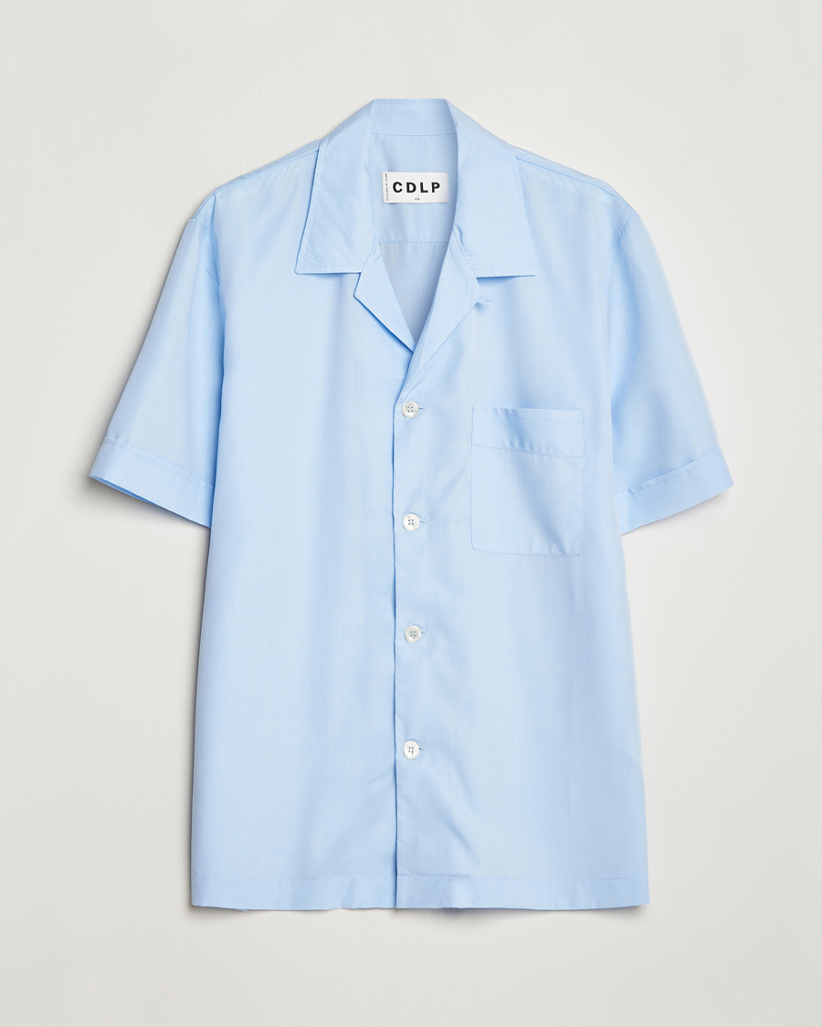 Herren | Schlafanzüge & Bademäntel | CDLP | Short Sleeve Pyjama Shirt Sky Blue