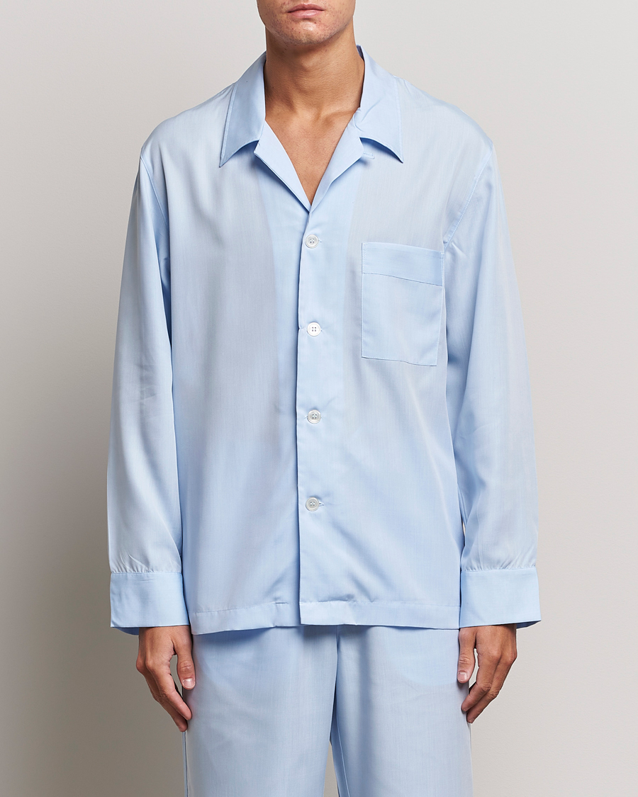 Herren | 60% sale | CDLP | Long Sleeve Pyjama Shirt Sky Blue