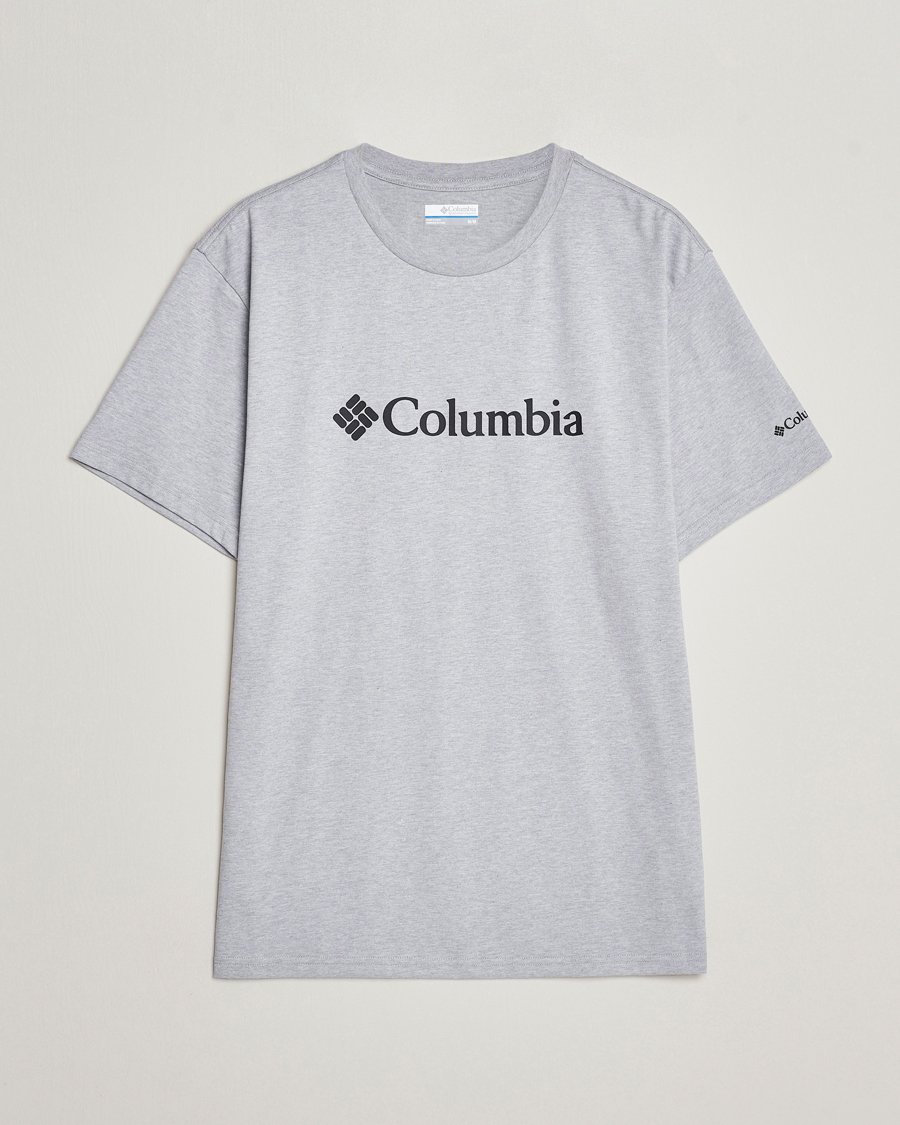 Herren | T-Shirts | Columbia | Organic Cotton Basic Logo T-Shirt Grey Heather