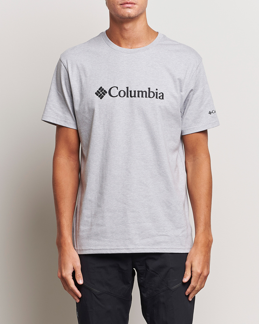 Herren | T-Shirts | Columbia | Organic Cotton Basic Logo T-Shirt Grey Heather