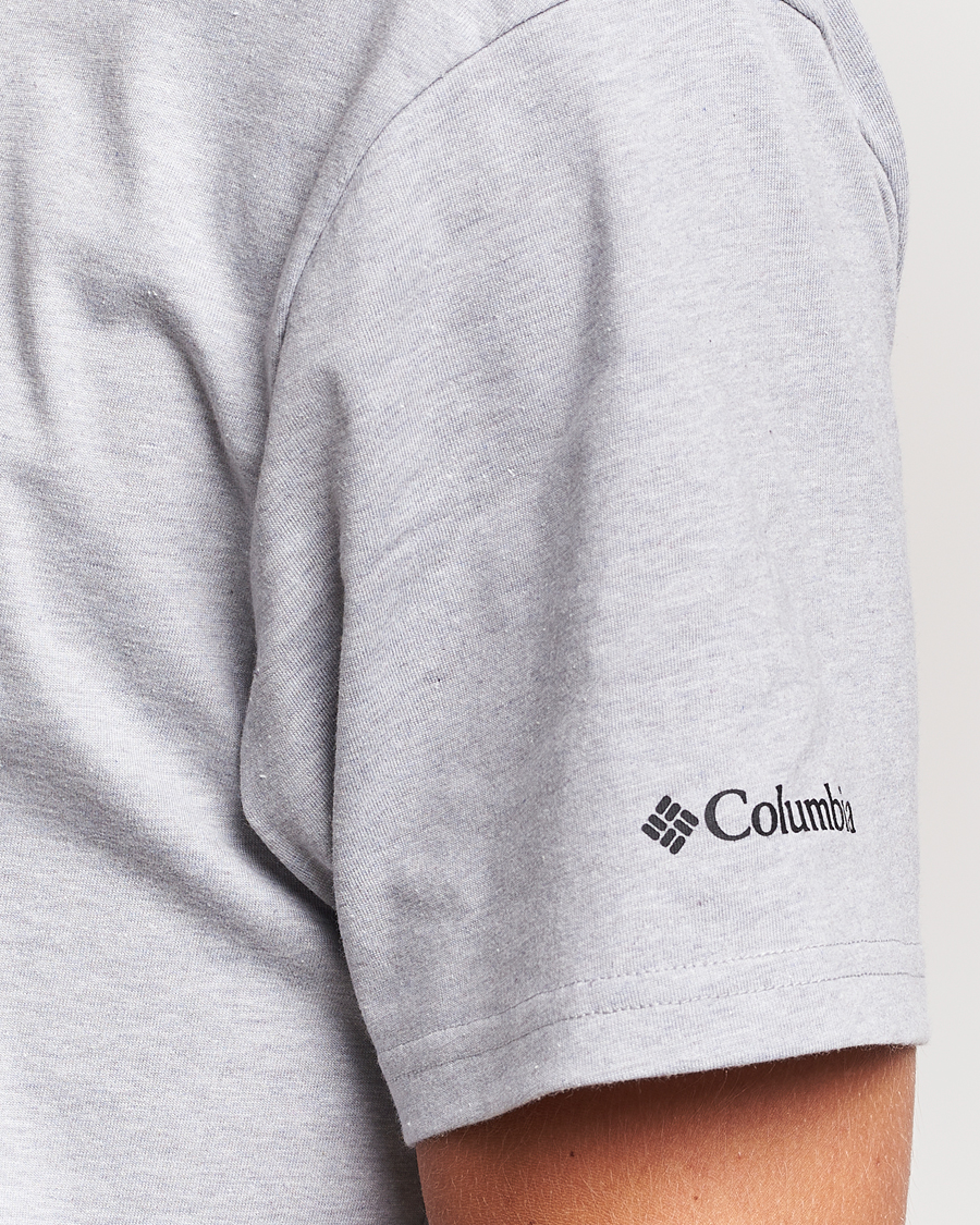 Herren | T-Shirts | Columbia | Organic Cotton Basic Logo T-Shirt Grey Heather