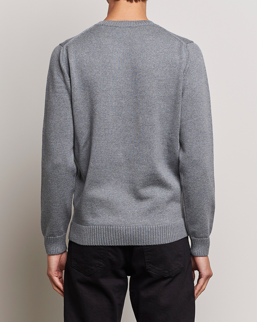 Herren | Pullover | Stenströms | Chunky Merino Crew Neck Grey