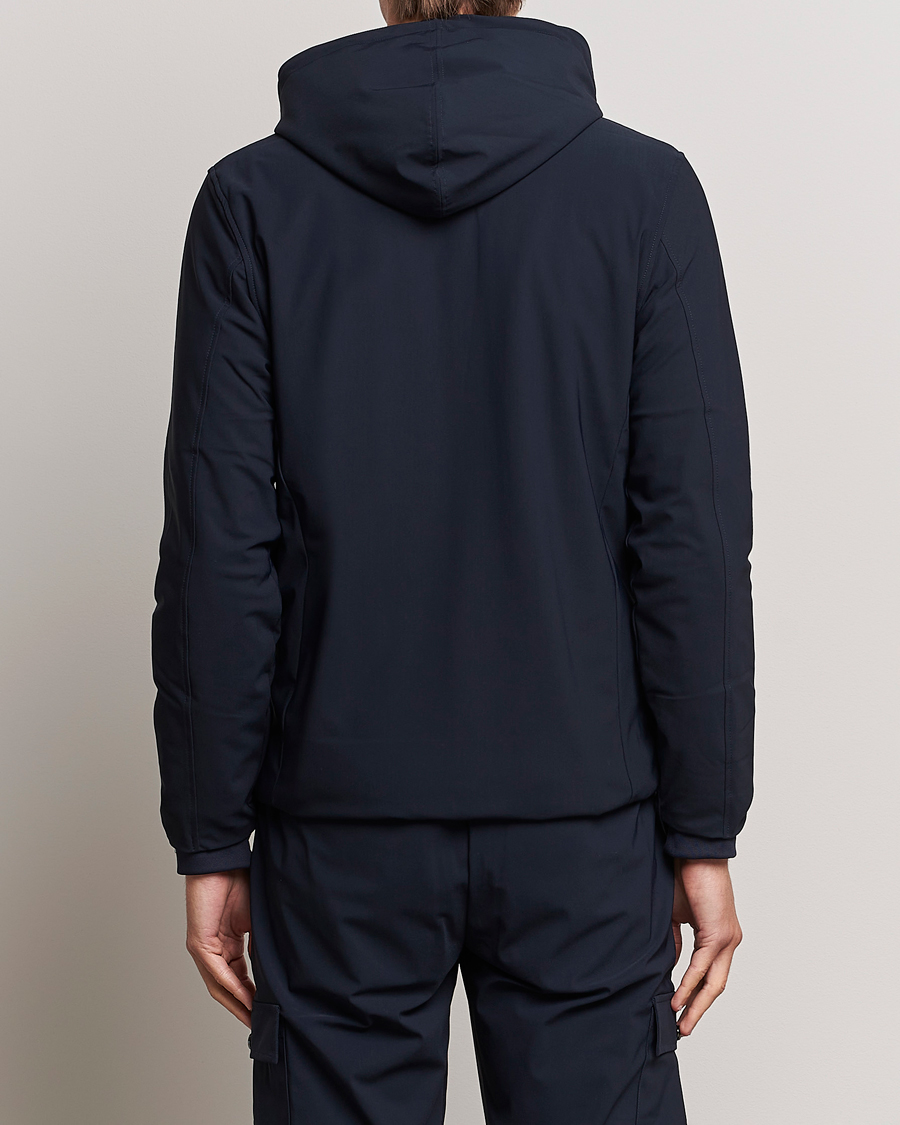 Herren | Jacken | Stenströms | Active Jersey Leisure Hood Jacket Navy