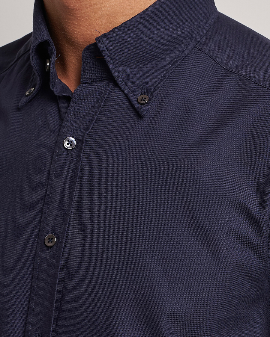 Herren | Hemden | Stenströms | Slimline Oxford Shirt Navy