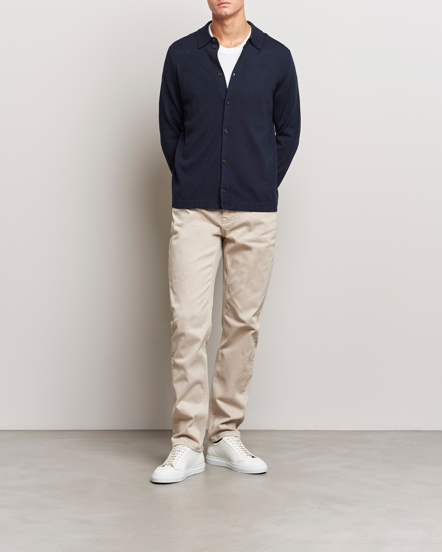 Herren | Hosen | Morris | James Brushed 5-Pocket Pant Khaki