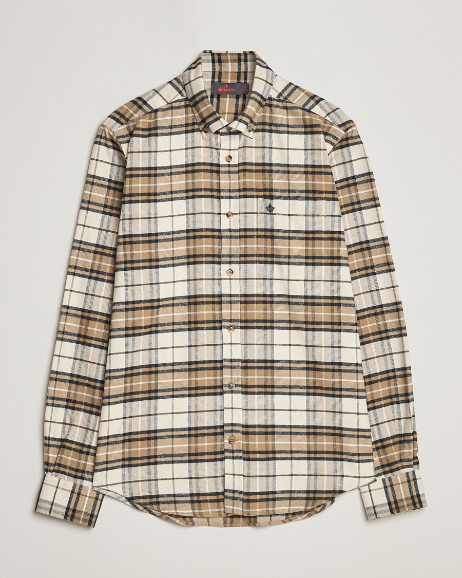 Herren | Hemden | Morris | Flanell Big Check Shirt Off White