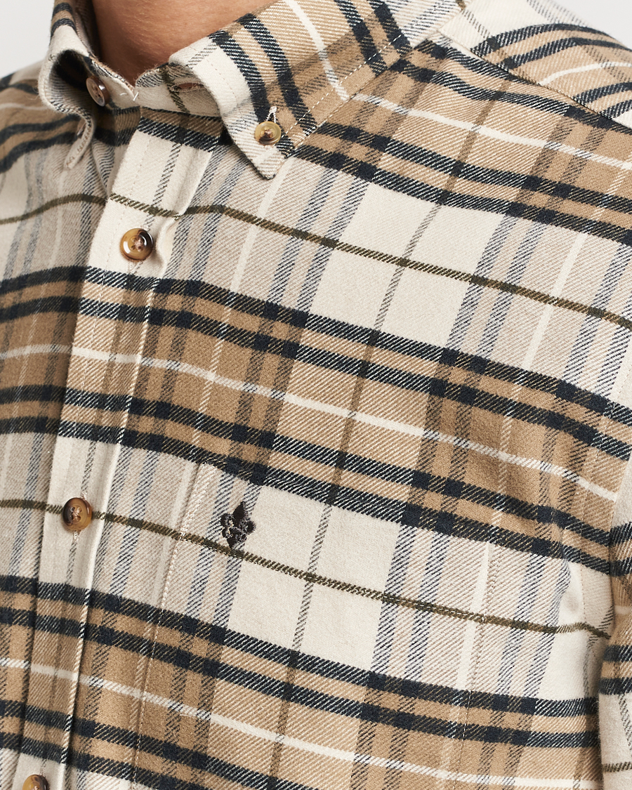 Herren | Hemden | Morris | Flanell Big Check Shirt Off White