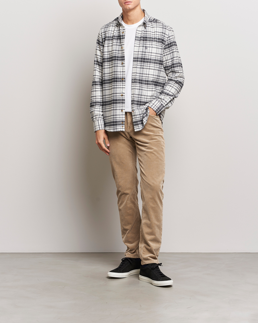 Herren | Hemden | Morris | Flanell Big Check Shirt Grey