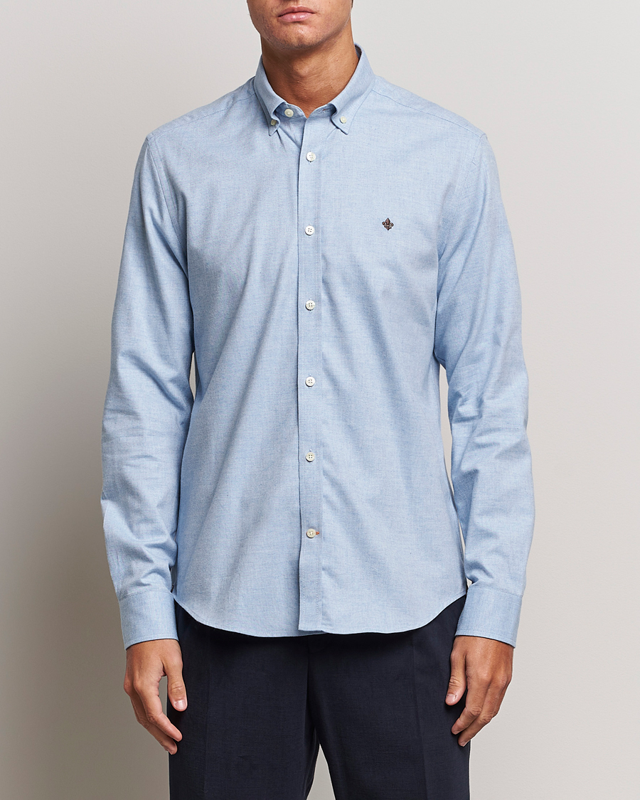 Herren | Hemden | Morris | Watts Flanell Shirt Light Blue