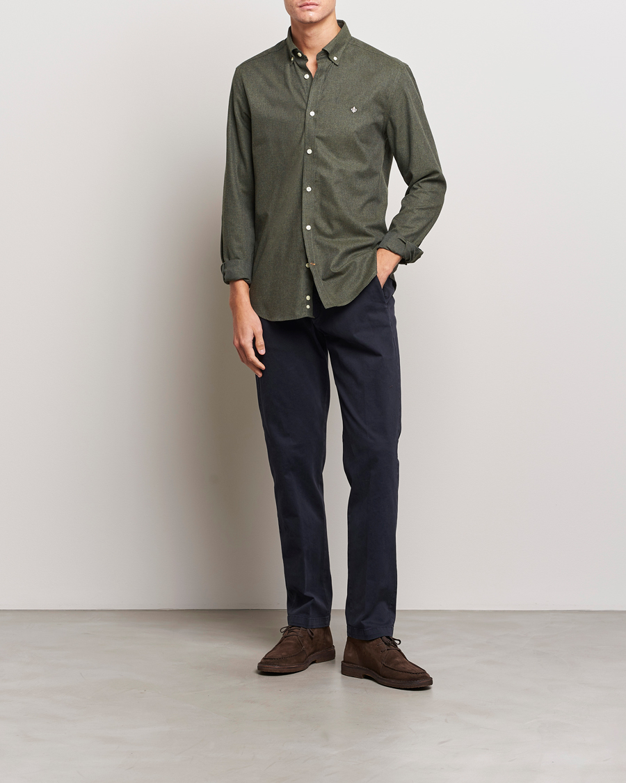 Herren | Hemden | Morris | Watts Flanell Shirt Olive