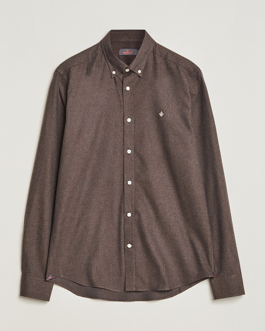 Herren | Hemden | Morris | Watts Flanell Shirt Brown