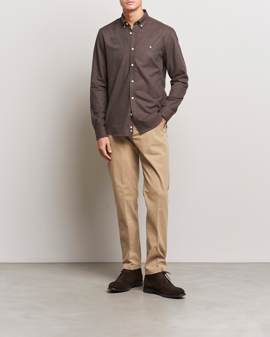 Herren | Hemden | Morris | Watts Flanell Shirt Brown