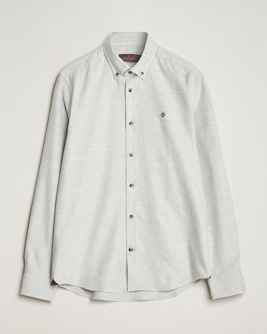 Herren | Hemden | Morris | Flanell Check Shirt Grey