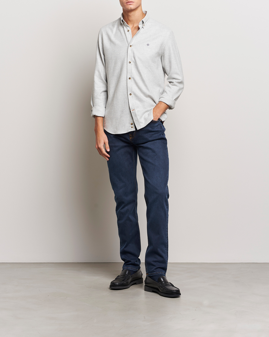 Herren | Hemden | Morris | Flanell Check Shirt Grey