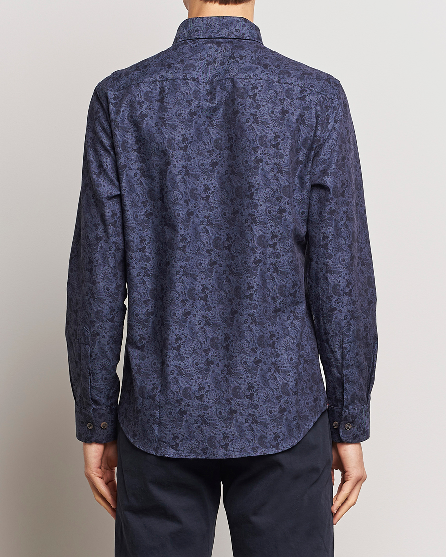 Herren | Hemden | Morris | Printed Flower Shirt Navy