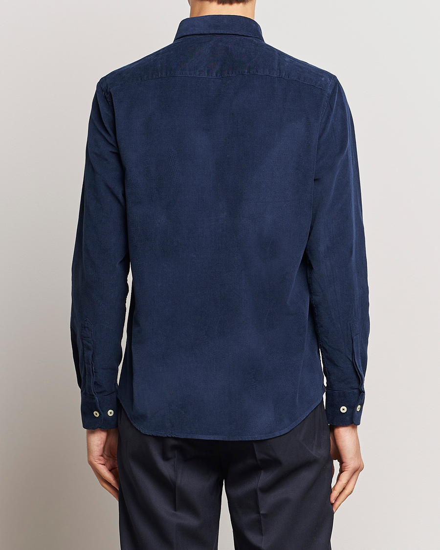 Herren | Hemden | Morris | Douglas Corduroy Shirt Blue