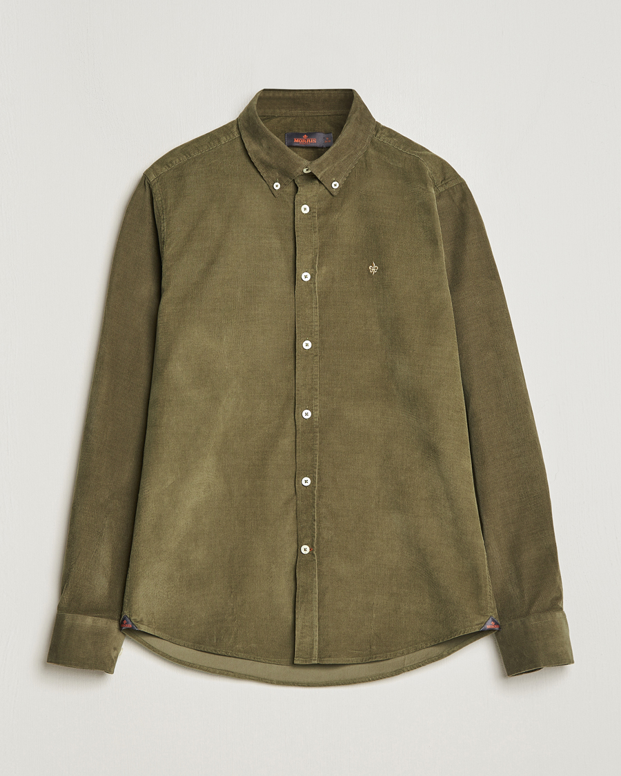 Herren | Hemden | Morris | Douglas Corduroy Shirt Olive