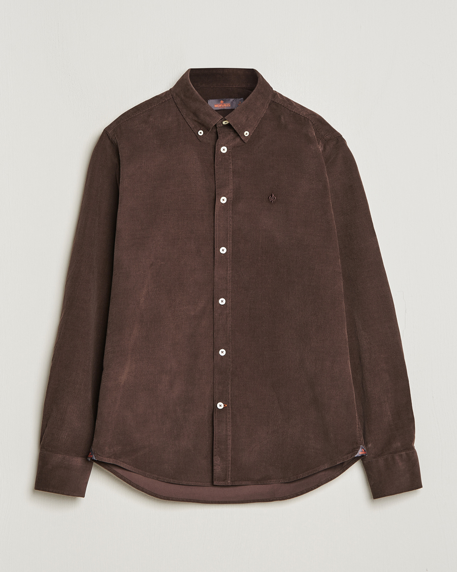 Herren | Hemden | Morris | Douglas Corduroy Shirt Brown