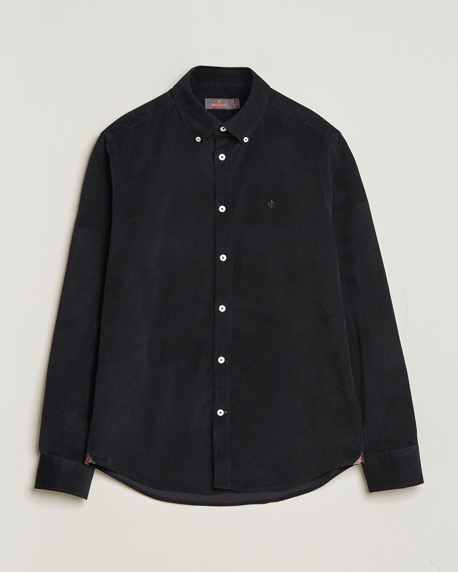 Herren | Hemden | Morris | Douglas Corduroy Shirt Black