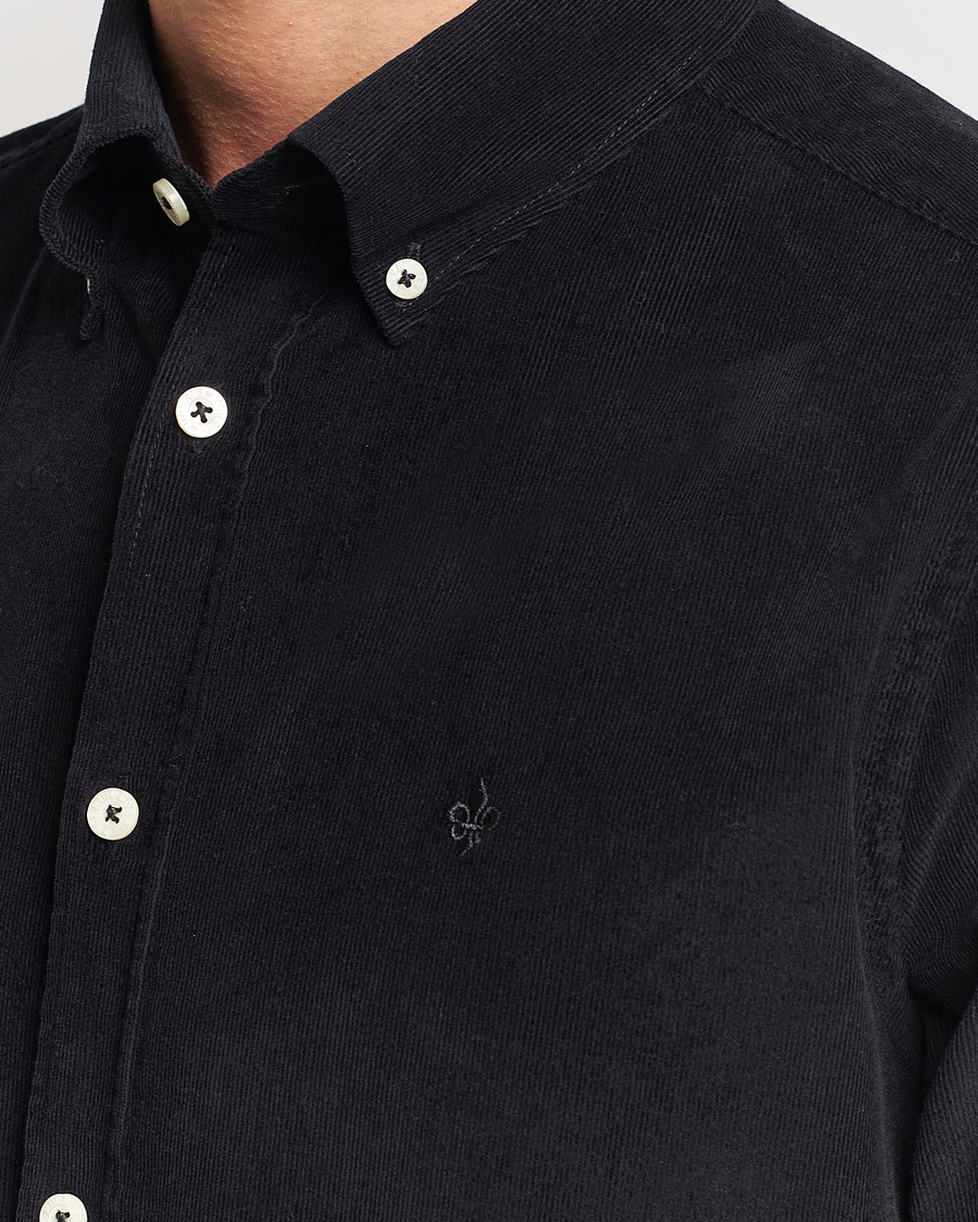 Herren | Hemden | Morris | Douglas Corduroy Shirt Black