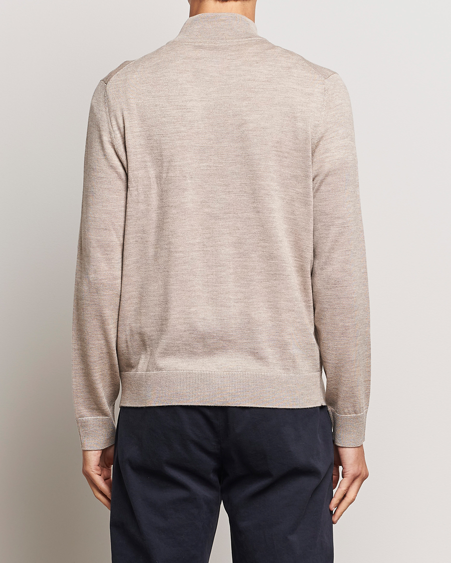 Herren | Pullover | Morris | Merino Zip Cardigan Khaki