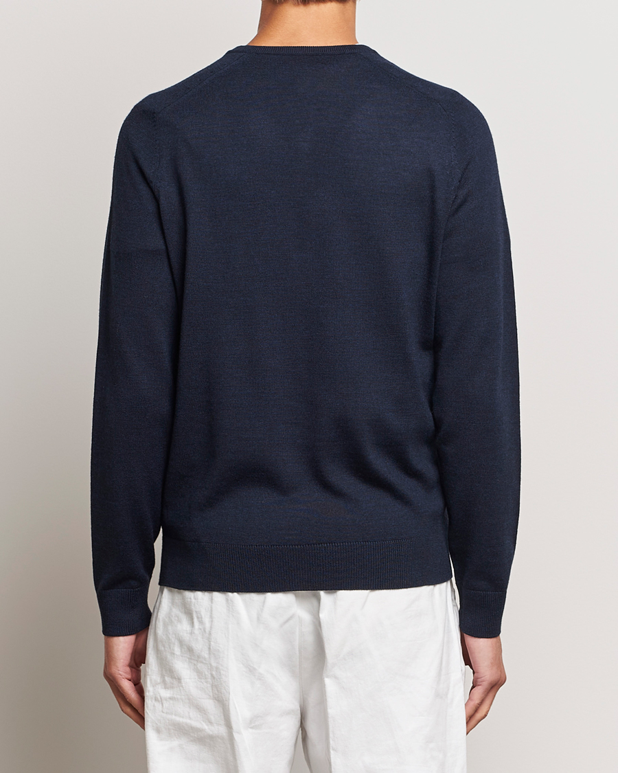 Herren | Pullover | Morris | Merino V-neck Navy