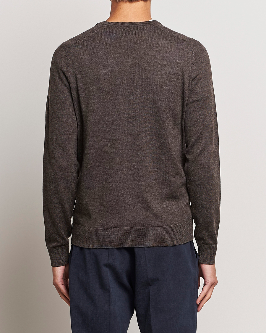 Herren | Pullover | Morris | Merino V-neck Brown