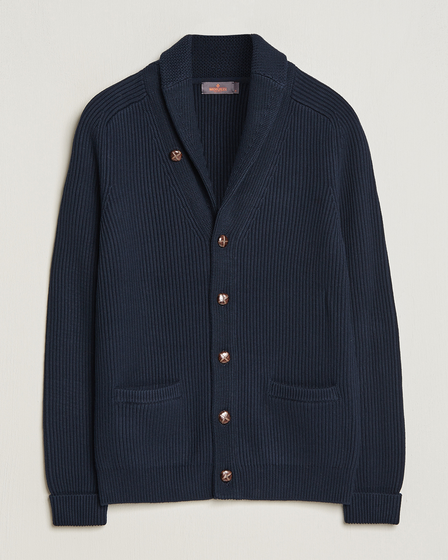 Herren | Pullover | Morris | Brayden Shawl Cardigan Navy