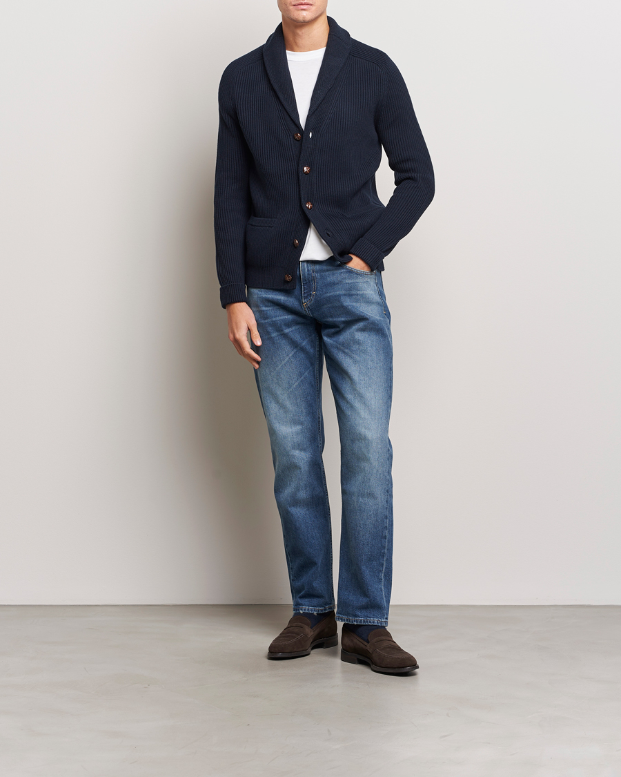 Herren | Pullover | Morris | Brayden Shawl Cardigan Navy