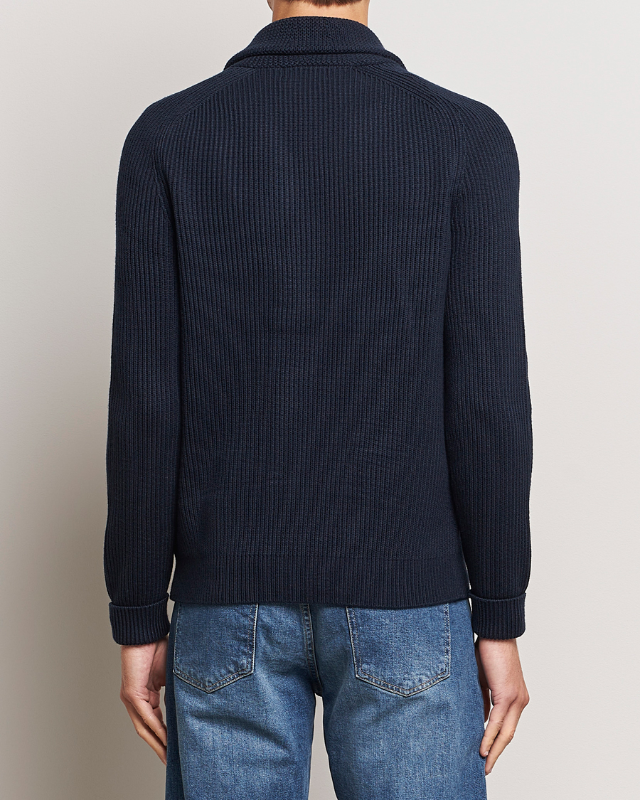 Herren | Pullover | Morris | Brayden Shawl Cardigan Navy