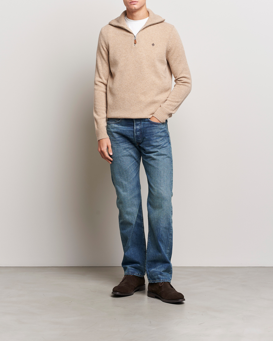 Herren | Pullover | Morris | Newton Half Zip Khaki