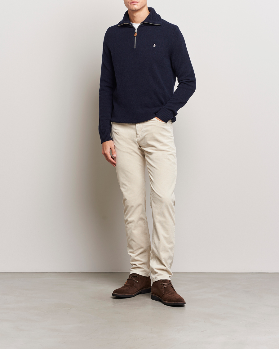 Herren | Pullover | Morris | Newton Half Zip Navy