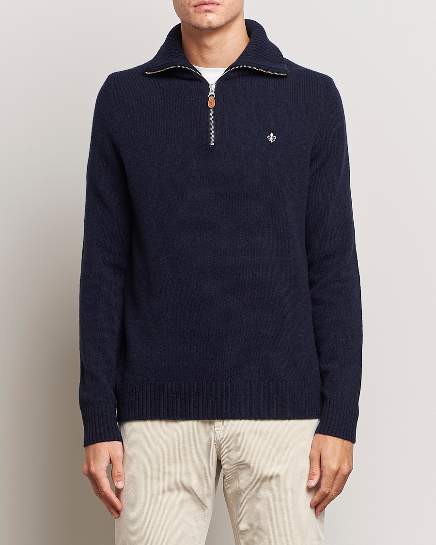 Herren | Pullover | Morris | Newton Half Zip Navy