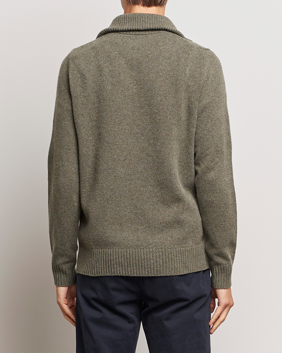 Herren | Pullover | Morris | Newton Half Zip Olive