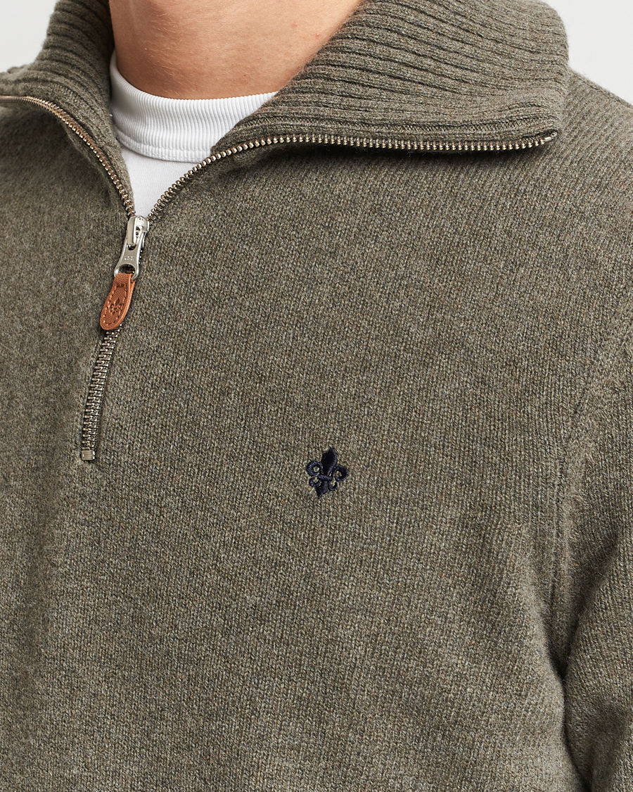 Herren | Pullover | Morris | Newton Half Zip Olive