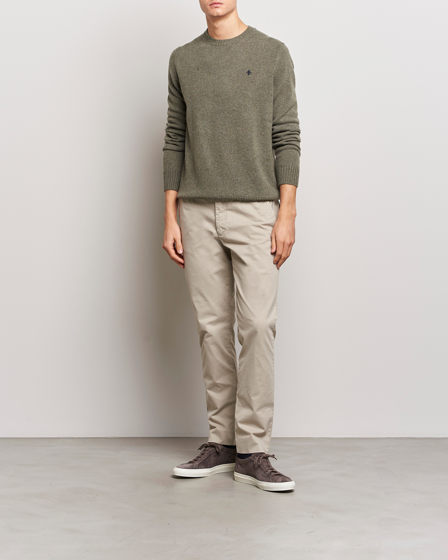 Herren | Pullover | Morris | Newton Crew Neck Olive