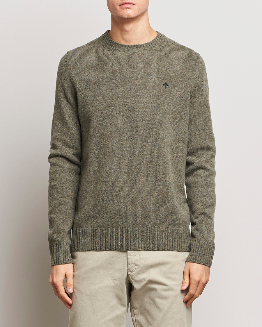 Herren | Pullover | Morris | Newton Crew Neck Olive