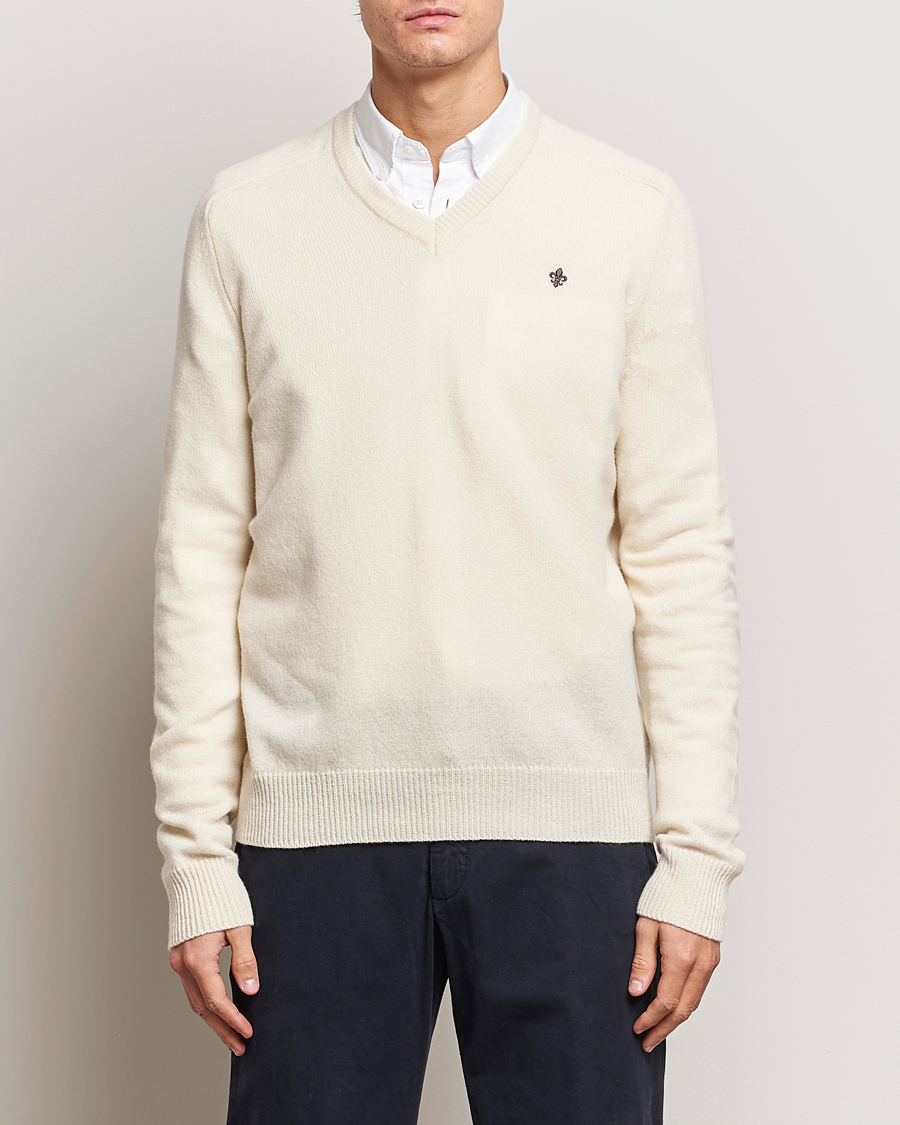 Herren | Pullover | Morris | Newton V-neck Off White