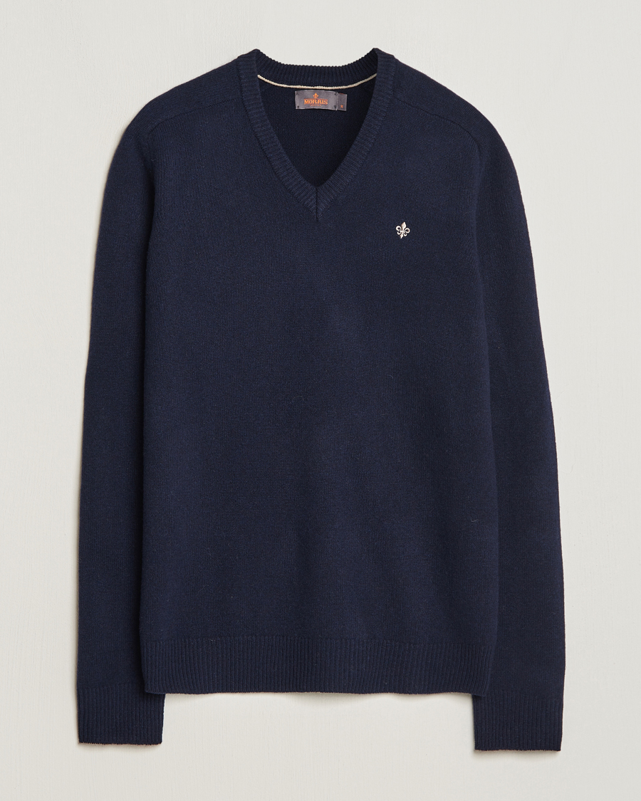 Herren | Pullover | Morris | Newton V-neck Navy