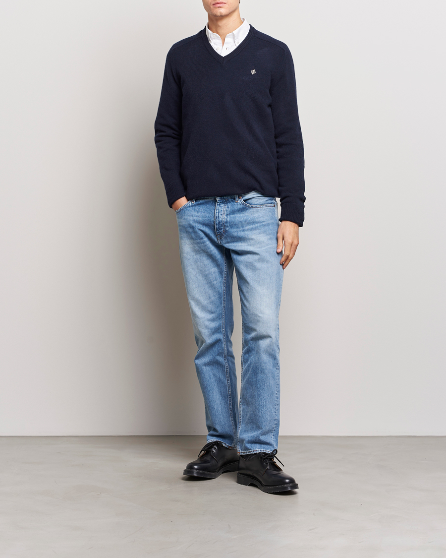Herren | Pullover | Morris | Newton V-neck Navy