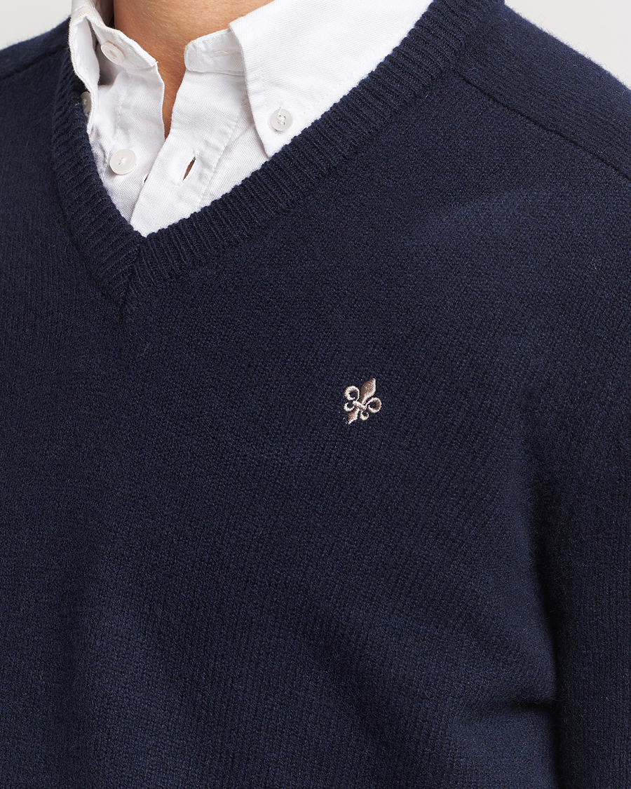 Herren | Pullover | Morris | Newton V-neck Navy