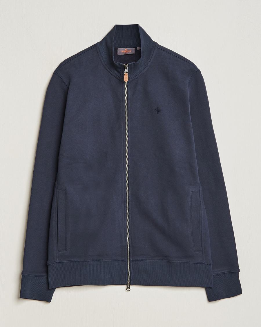 Herren | Pullover | Morris | Warren Sweat Zip Cardigan Old Blue