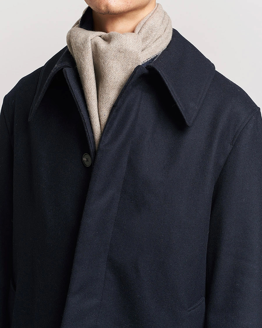 Herren | Sale accessoires | Morris | Double Face Wool Scarf Navy