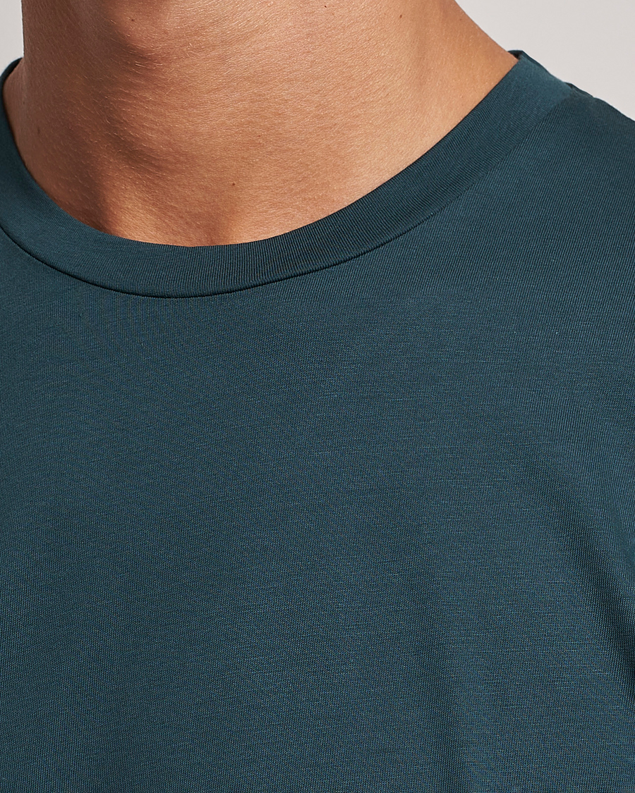 Herren | T-Shirts | Sunspel | Riviera Midweight Tee Peacock