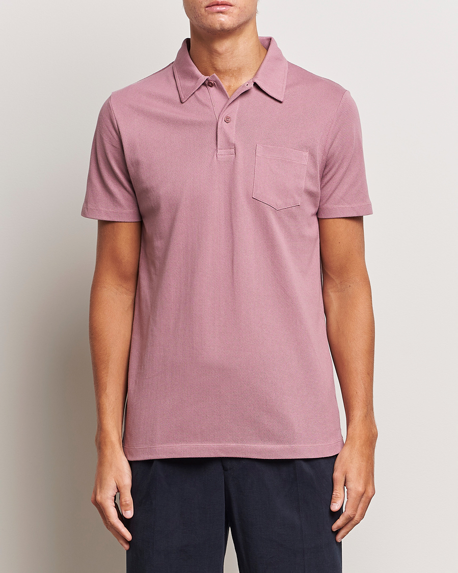 Herren | Poloshirts | Sunspel | Riviera Polo Shirt Vintage Pink