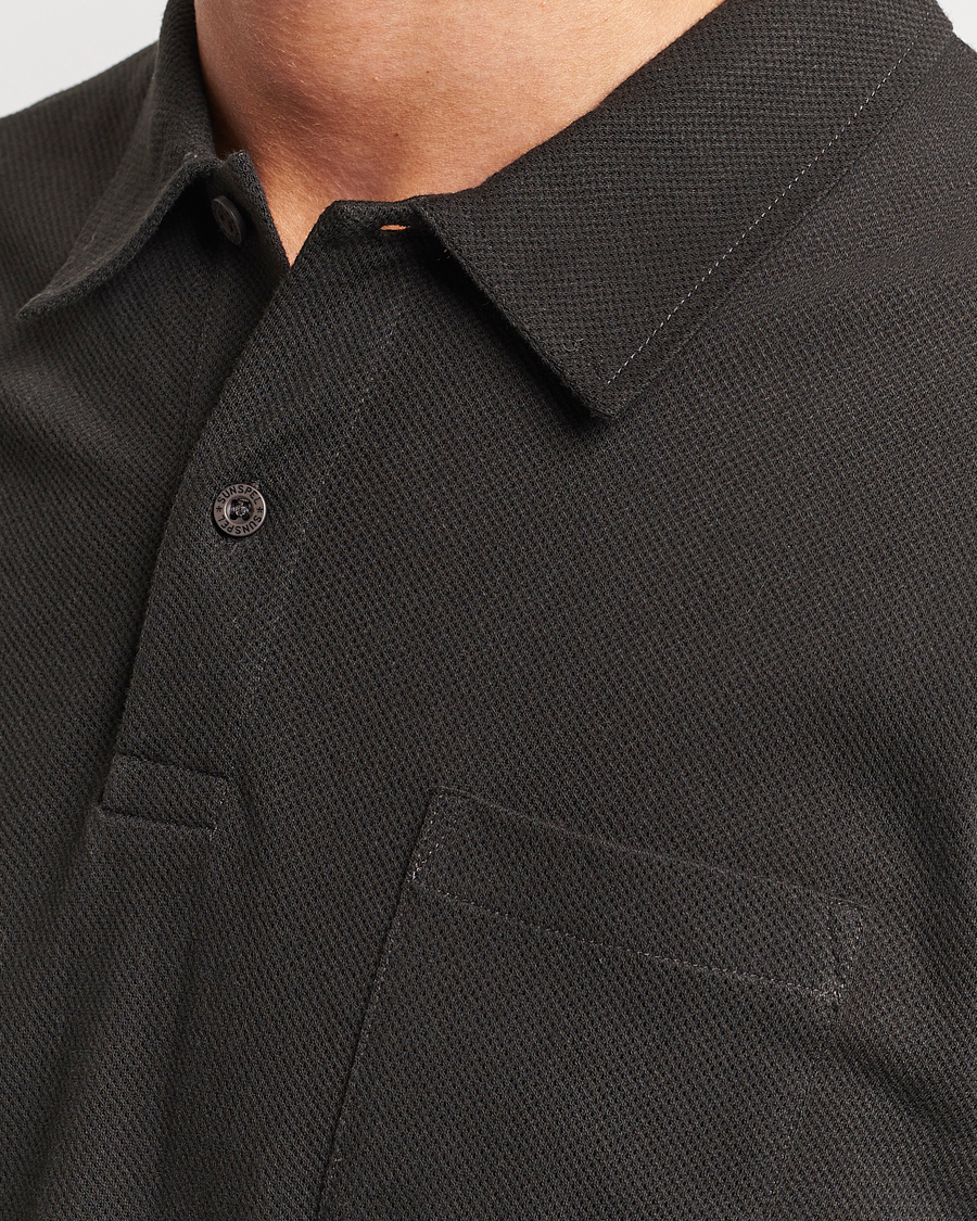 Herren | Pullover | Sunspel | Long Sleeve Riviera Polo Shirt Coffee